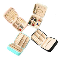 Jewelry Box Organizer Beautiful and Portable Leather Jewelry Organizer For Rings Earrings Chains