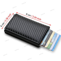 Anti-theft Cards Protectors Card Holder Minimalist Smart Wallet RFID Protection Aluminum Metal Box Cardholder Case Porte Carte