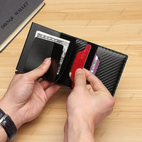 Anti-theft Cards Protectors Card Holder Minimalist Smart Wallet RFID Protection Aluminum Metal Box Cardholder Case Porte Carte