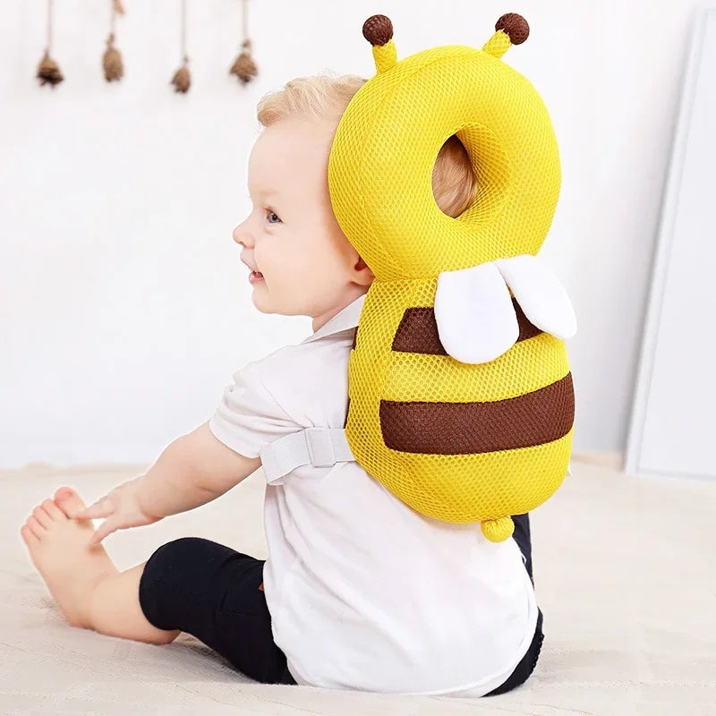 Head Back Protector Baby Protect Pillow Learn Walk Headgear Prevent Injured Safety Pad prevention Fall Cartoon Bee Kids Pillows