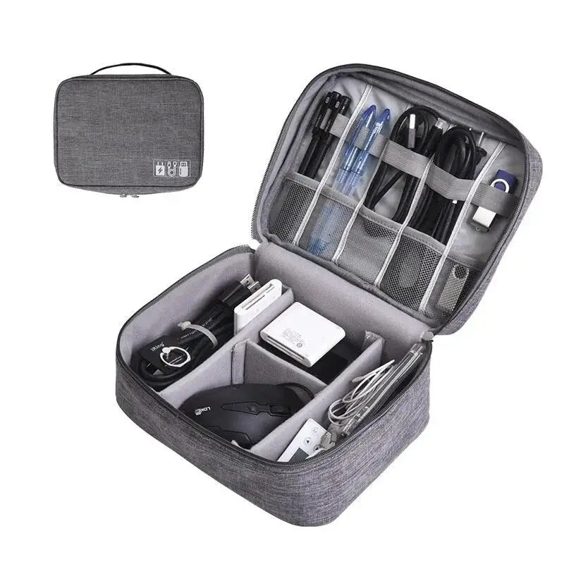 Cables Organizer, Universal Carry Travel Gadget Bag for Cables, Plug and More, Perfect Size Fits for Pad Phone Charger Hard Disk