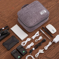 Cables Organizer, Universal Carry Travel Gadget Bag for Cables, Plug and More, Perfect Size Fits for Pad Phone Charger Hard Disk