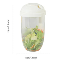 New Portable Salad Cup with Fork Fresh Salad Container Bottle Vegetable Fruit Breakfast Lunch Carry To Go for Work Travel Picnic