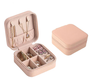 Jewelry Box Organizer Beautiful and Portable Leather Jewelry Organizer For Rings Earrings Chains