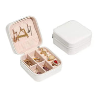 Jewelry Box Organizer Beautiful and Portable Leather Jewelry Organizer For Rings Earrings Chains