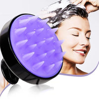 Shampoo Massager Brush Scalp Hair Scrubber with Soft Silicone Bristels For All Type Of Hairs Straight Curly Wet Dry For Men Women Children