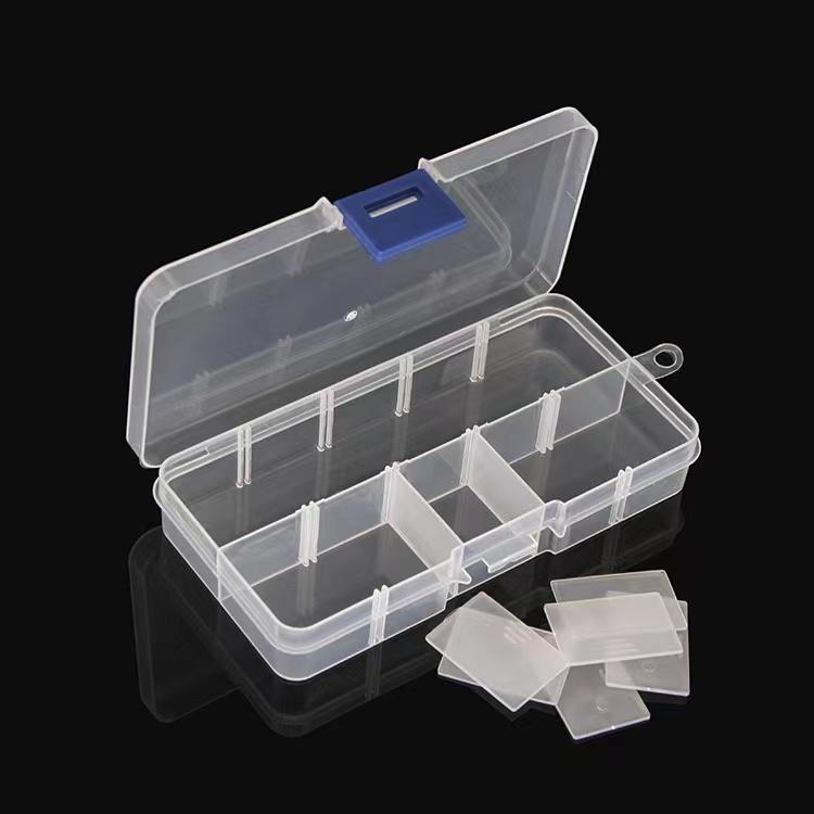 FANTZEi 15 Grid Transparent High Quality Plastic Storage Box for Earrings Rings Chains pendants Jewelry Box Organizer