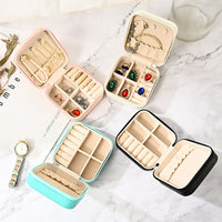 Jewelry Box Organizer Beautiful and Portable Leather Jewelry Organizer For Rings Earrings Chains