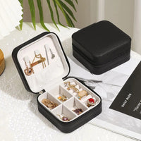 Jewelry Box Organizer Beautiful and Portable Leather Jewelry Organizer For Rings Earrings Chains