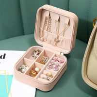 Jewelry Box Organizer Beautiful and Portable Leather Jewelry Organizer For Rings Earrings Chains